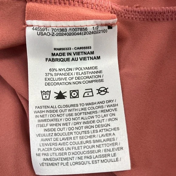 Nike Women's Zenvy Dri-Fit Full-Zip Long-Sleeve Top - Canyon Pink XL NWT - Picture 7 of 8